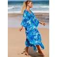 thumbnail image 2 of EDOLYNSA Plus Size Kaftan Dresses for Women Print Swimwear Cover up Beach Caftan Robe Maxi Loungewear, 2 of 8