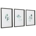 thumbnail image 5 of Uttermost Simple Sage Plastic Glass Paper Prints in Black/Green (Set of 3), 5 of 7