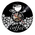 thumbnail image 2 of Reloj de pared con disco de vinilo silencioso creativo, decoración de pared Café Zulema Reloj de pared, 2 of 8