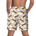 thumbnail image 4 of Uemuo Leopard Print Pattern Mens Swim Trunks Quick Dry Board Shorts with Mesh Lining, Stretch Beach Shorts Quick Dry No-Chafing Board Shorts-Small, 4 of 9