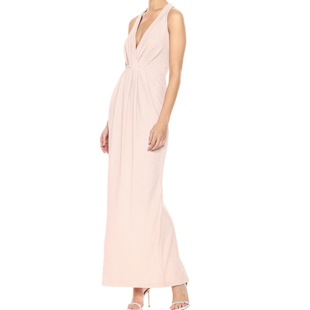 betsy and adam pleated gown