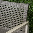 thumbnail image 6 of Noble House Hampton Outdoor 7 Piece  Wicker Chat Set  Black, 6 of 10