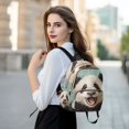 thumbnail image 6 of JIALIOU Mini Backpack Purse for Women Quilted Casual Daypack Small Travel Shoulder Bag, Panda Oil Painting, 6 of 7