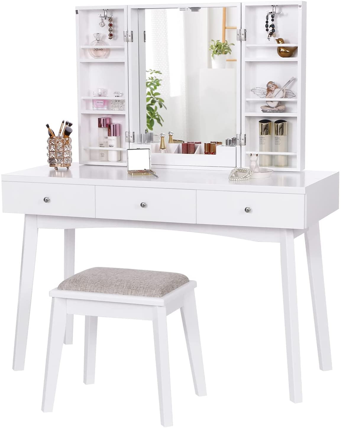 large makeup vanity table