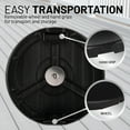 thumbnail image 3 of US Weight 80 lbs. Prefilled Concrete Round Outdoor Free Standing Patio Umbrella Base in Black, 3 of 7