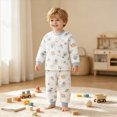 thumbnail image 6 of HFHAPW Boys Girls Pajamas Pjs Toddler 2 Piece Sleepwear Kids Winter Clothes Set Long Sleeve Top and Pants, 6 of 8