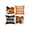 A003- C, variant on Halloween Throw Pillow Covers 4 Pack 18X18 Inch, Halloween Pillow Covers with and Jack O Lantern Designs, Trick Or Treat Printed Halloween Pillow Sets, Orange Black Spooky