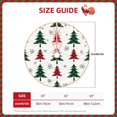 thumbnail image 3 of Daiia Buffalo Plaid Christmas Trees Drawing Merry Christmas Tree Skirt , Xmas Large Lace-up Tree Skirt, Santa Snowflakes Rustic Home Decorations New Year Party Farmhouse Decor-36", 3 of 7