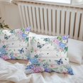 thumbnail image 6 of Throw Pillow Covers 16x16 Inch Set of 2, Watercolor Flowers Waterproof Outdoor Pillow Covers, Spring Butterflies Floral Gray Wood Decorative Cushion Pillowcases for Couch, Sofa, Bed, Garden, Patio, 6 of 9
