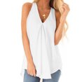 thumbnail image 3 of Mittory Women's Button Down Tank Tops Scoop Neck Sleeveless T Shirts Blouses Loose Fit with Pocket, 3 of 4