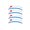 Blue, variant on 4 Pcs Wheel Rim Decal Stripes Set Sport Emblem Reflective Stickers, Auto Racing Sport Logo Decals Waterproof Wheel Stripe Car Rim Stripes for Tire Rim Safety Decoration