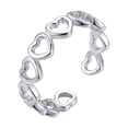 thumbnail image 3 of SIfdSeng Get it Fast Minimalist Beach Style Toe Rings Sparkling Stackable Jewelry for Girls, 3 of 3