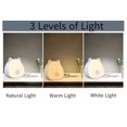 thumbnail image 2 of Luz nocturna para niños, linda lámpara de noche de cerdo con toque, 3 niveles de ajuste de luz, luz de guardería para bebés, niños pequeños, adecuada para dormitorio, sala de estar Feliz Sencillez, 2 of 5