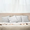 thumbnail image 7 of Ambesonne Japanese Throw Pillow Cover 4 Pack, Polka Dots Yin Yang, 18", White Black, 7 of 7
