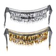 thumbnail image 4 of 2X Belly Dance Costumes Hip Scarf Festival Belt India Dancewear Wrap Skirt Yinane Desgarro de cadera para danza del vientre, 4 of 9