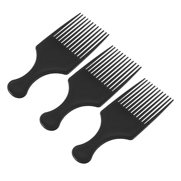 Vocoste 3pcs Afro Hair Pick Comb Hair Brush Comb Hairdressing Styling Tool for Men Women Black