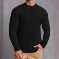thumbnail image 2 of Dpytoraw Men Casual Fashion Trend Solid Color Round Neck Pullover Long Sleeve T Shirt, 2 of 5