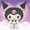 F, variant on Sanrio Blind Box Electric Fan Kawaii Cartoon Anime Kuromi Fan Ornaments Kuromi PVC Figure Fan Mystery Box Collectable Toys Gifts