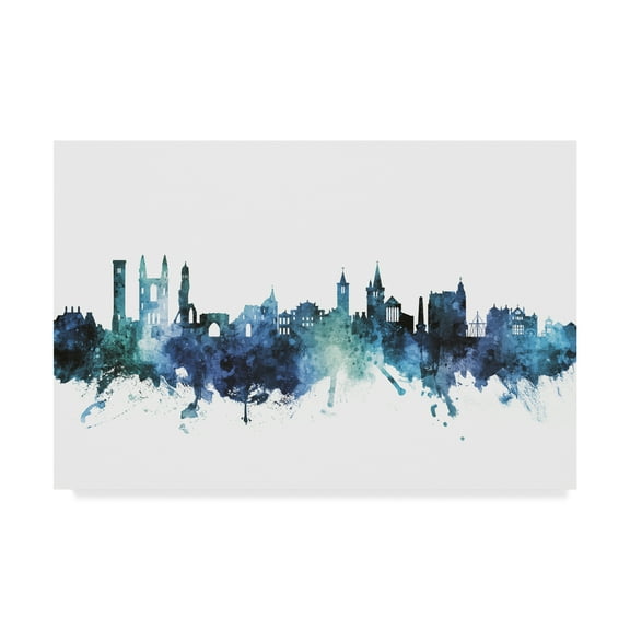 Trademark Fine Art 'St Andrews Scotland Skyline Blue' Canvas Art by Michael Tompsett