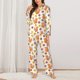 thumbnail image 2 of Fotbe Cartoon Squirrel Conjunto de Pijama de Manga Larga para Mujer con Estampado, Ropa de Dormir de 2 Piezas, Conjunto de Casa Suave y Cómodo con Bolsillos-X-Large, 2 of 7