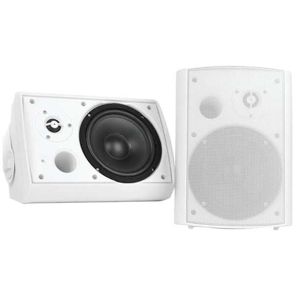 Pyle PDWR62BTBK Wall Mount Waterproof & Bluetooth Speakers 6.5 Indoor/Outdoor 