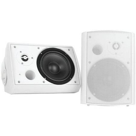 Pyle&reg; 5.25" Indoor/Outdoor Wall-Mount Bluetooth&reg; Speaker System (White)