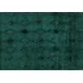 thumbnail image 1 of Ahgly Company Machine Washable Indoor Rectangle Oriental Turquoise Blue Industrial Area Rugs, 3' x 5', 1 of 4