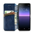 thumbnail image 5 of Case for Sony Xperia 10 II Flip Cover Wallet Flip Cover Magnetic Protective - Blue, 5 of 5