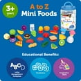 thumbnail image 6 of Learning Resources A to Z Mini Foods, Play Kitchen Play Food, Alphabet Learning Toy, Ages 3, 6 of 7