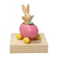 thumbnail image 2 of Lindo huevo de Pascua Estatuillas Estatua Artesanía de resina Modelo animal para pequeña sala de TV Jardín de escritorio Decoración Rosa perfecl Estatua del conejito de Pascua, 2 of 8