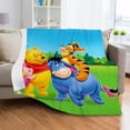 thumbnail image 5 of Winnie the Pooh Characters Ultra-Soft Throw Blanket Themed Blanket Soft Plush Blanket Comfortable , Kids Bedding in Home Bed Sofa Chairs Dorm, 5 of 10