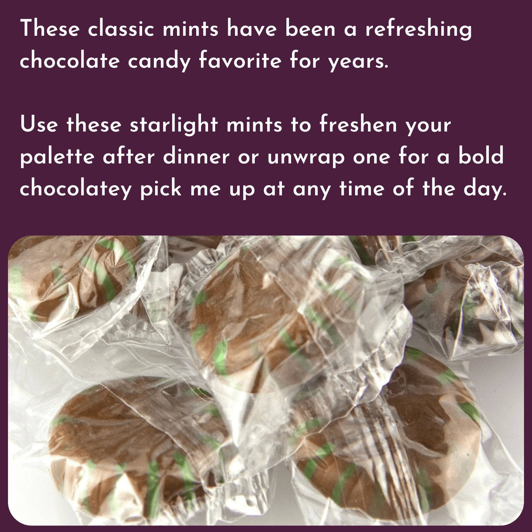 WinCrest Chocolate Starlights - Wrapped Hard Candy - 5 Lb Case