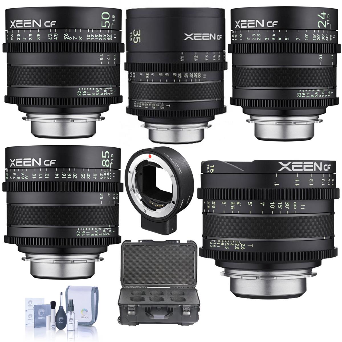 Rokinon Xeen CF Pro Cine Lens Kit With XEEN 16mm T2.6 Lens /Xeen 35mm