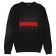 thumbnail image 1 of Alfani Mens Ombre Chenille Knit Sweater, Negro, X-Large, 1 of 1