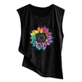 thumbnail image 4 of DailyTrove Women's Tie-Dye Floral Tank Top - Polyester Casual Summer & Boho Wear, Vibrant for Outings, 4 of 4