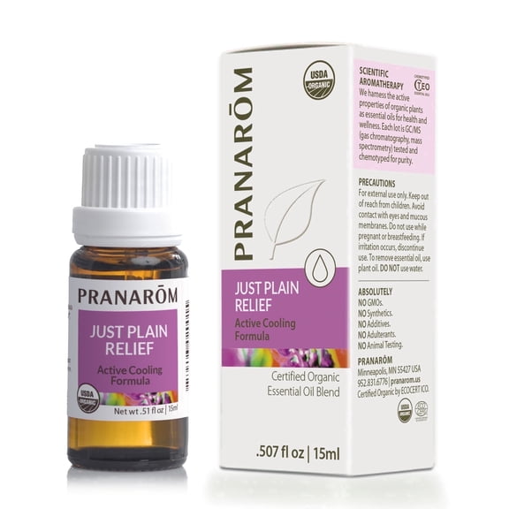 Pranarom Just Plain Relief Organic Clove & Peppermint Essential Oil Blend, 15ml