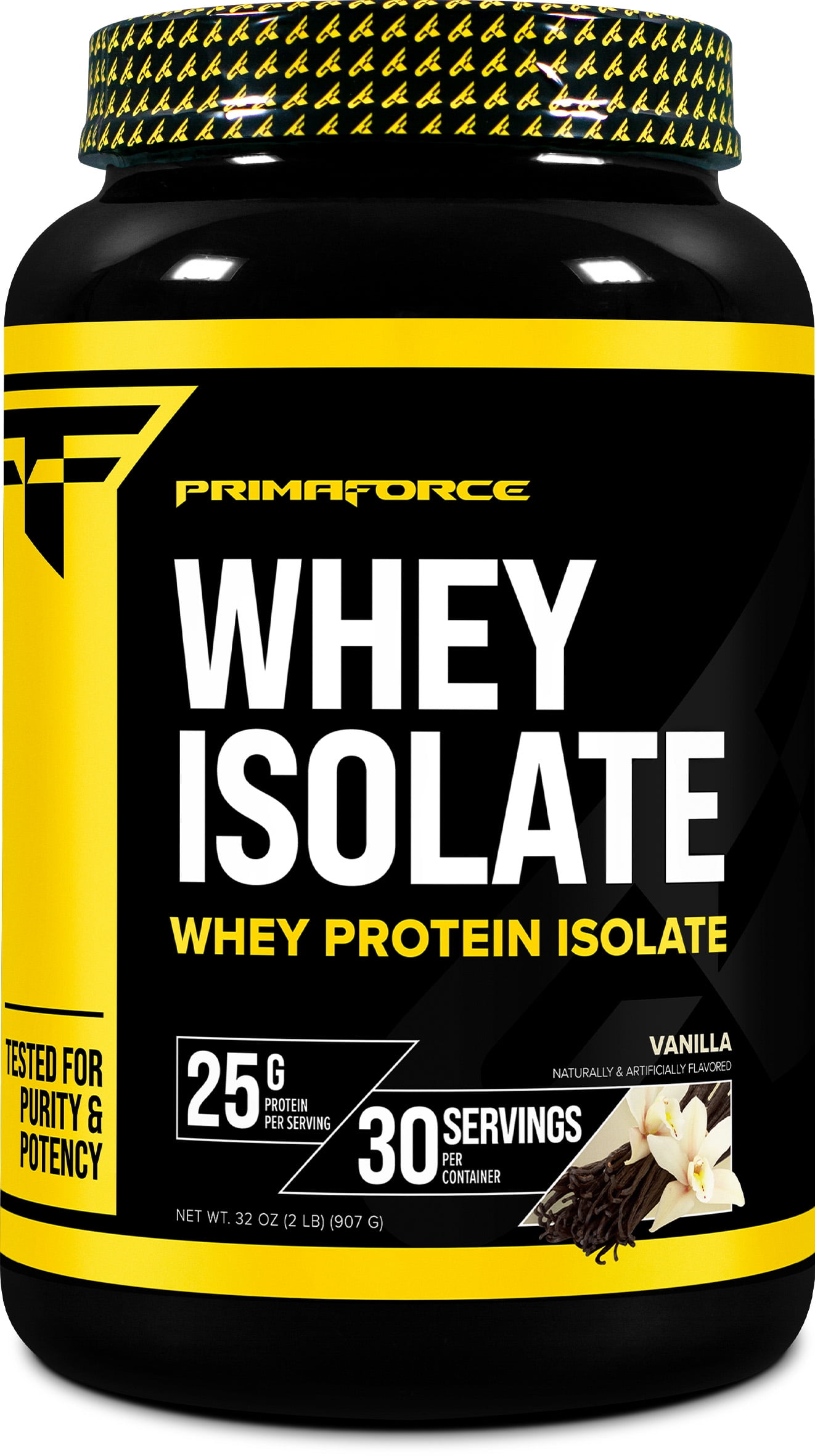 PrimaForce Whey Protein Isolate Powder (Vanilla, 2 lbs) NonGMO
