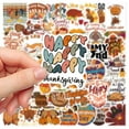 thumbnail image 6 of 50 Pcs Thanksgiving Stickers Happy Thanksgiving Stickers for Water Bottles Envelopes Scrapbooking, Thanksgiving Decorations, Fall Stickers for Kids Teens Adults, 6 of 12