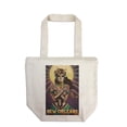 thumbnail image 1 of New Orleans, Day of the Dead, Crossbones (100% Cotton Canvas Reusable Tote Bag), 1 of 3