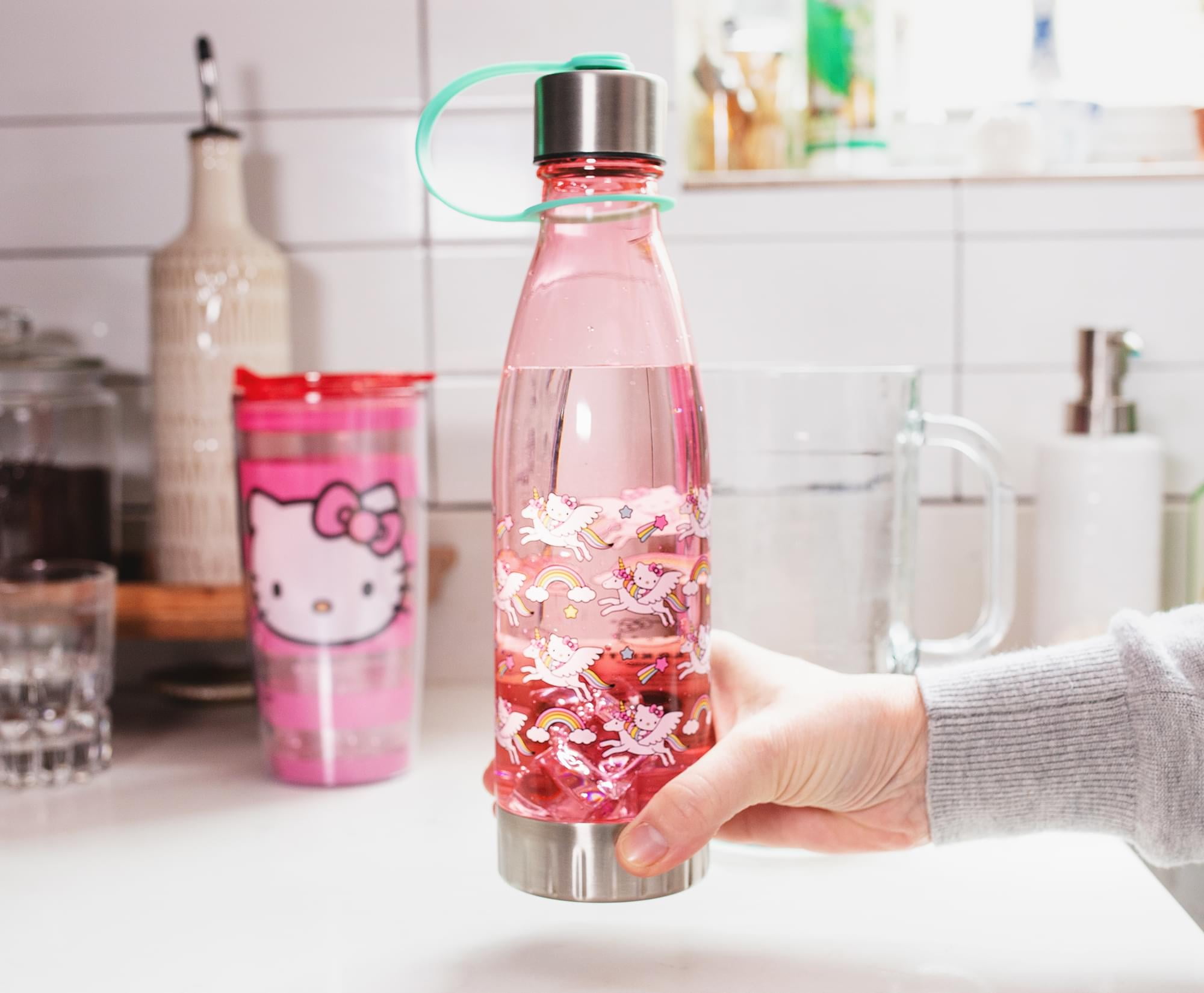 Hello Kitty 24 oz. Square Silicone Sleeve Water Bottle