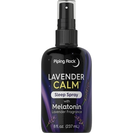 Melatonin Sleep Spray 8 fl oz | with Melatonin & Lavender | for Men and Women | by Piping Rock