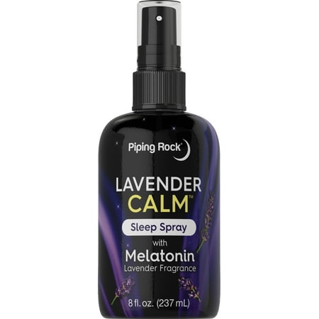 Melatonin Sleep Spray 8 fl oz | with Melatonin & Lavender | for Men and Women | by Piping Rock