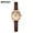 Leather_coffee gold, variant on Slim 3D Dial Women's Watch – Modern Minimal Design with Water Resistance