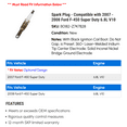 thumbnail image 2 of Spark Plug - Compatible with 2007 - 2008 Ford F-450 Super Duty 6.8L V10, 2 of 2