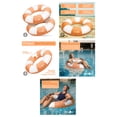 thumbnail image 6 of Sun's Out Inflatable Pool Tubes 2 Pack, Orange 36-Inch for Ages 14+, 6 of 6