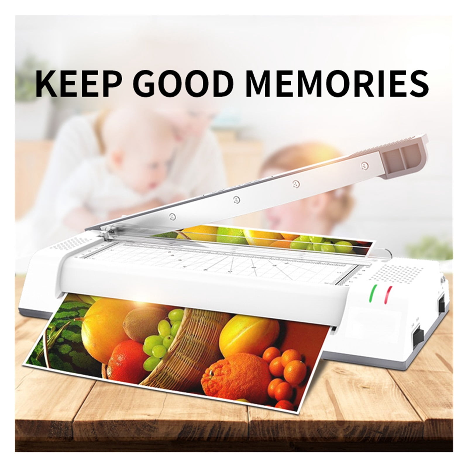 YE381C Photo Laminator Fast Warm-up Laminating Machine With Paper Knife Home/Office Fully Automatic Laminator For A3/A4