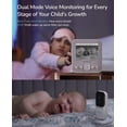 thumbnail image 6 of Dr.Care 2.8" Video Baby Monitor with Camera and Audio, Night Vision, Real Time, VOX Mode, Temperature Sensor, 6 of 11