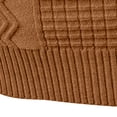 thumbnail image 5 of JUUYY Men's Turtleneck Sweater Long Sleeve Slim Fit Solid Color Knitted Warm Winter Casual Comfortable Base Layer Tops Pullover Brown XL, 5 of 8