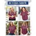 thumbnail image 5 of XCHQRTI Faith 4th of July Shirt Plus Size Women Graphic Tees Summer Short Sleeve Tops, 5 of 7
