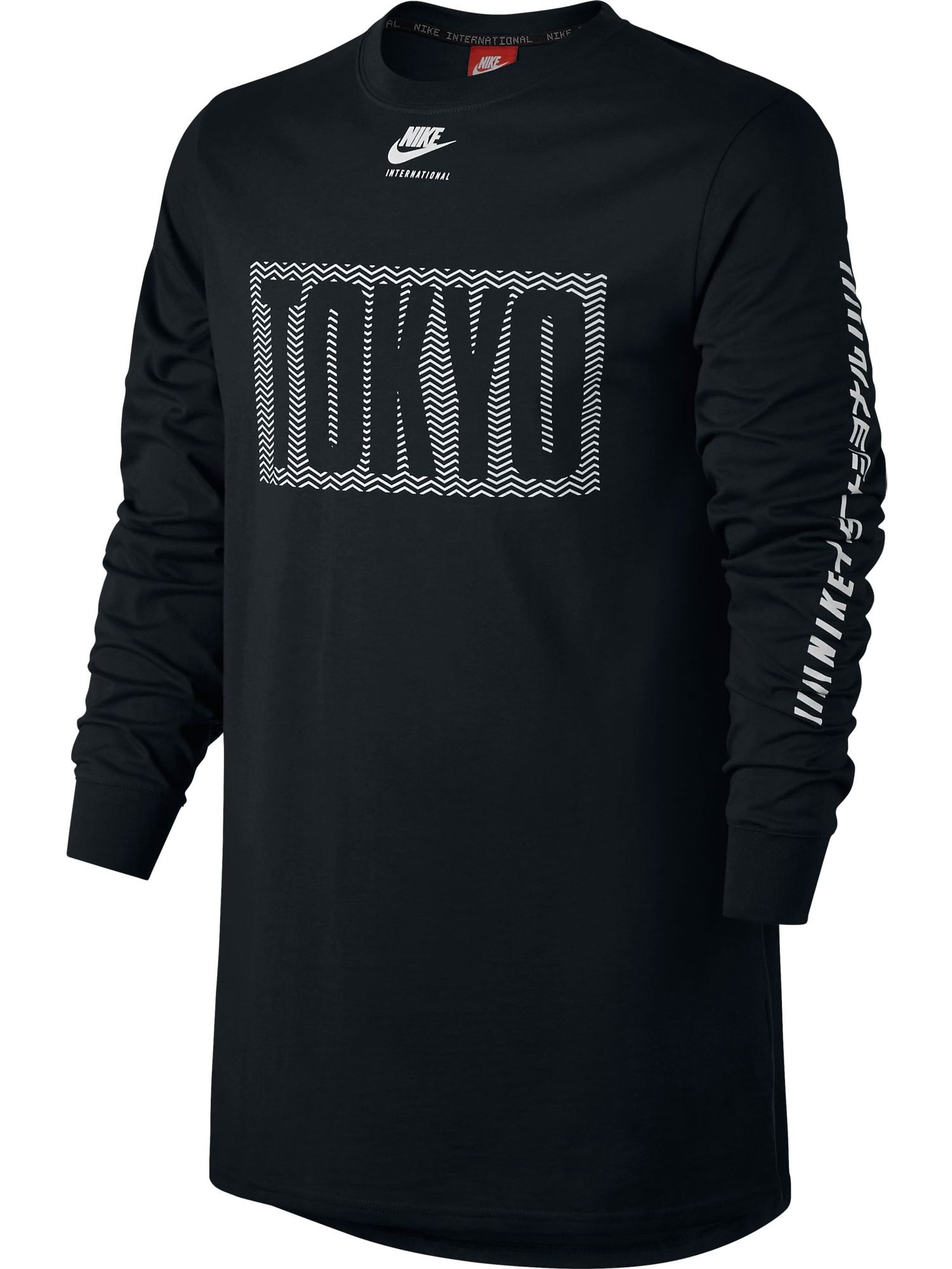 Nike - Nike Tokyo International Men's Longsleeve T-Shirt Black/White ...